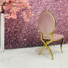 Białe skórzane krzesło do jadalni ze złotymi nogami